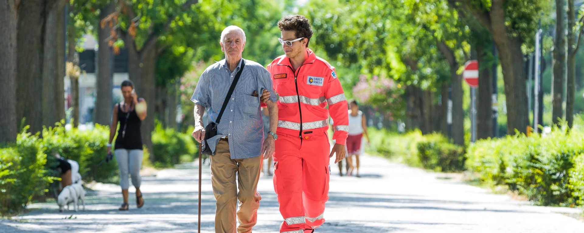 Guarda lo spot pubblicitario realizzato <br>per promuovere la Croce Gialla di Ancona
